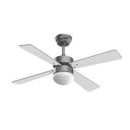 Ventilador de Techo con Luz Evvo Home V415 Steel 56W 106cm 3 Velocidades Motor de Cobre Silencioso Función Invierno