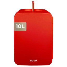 Nevera portátil Evvo Home F10R 10L roja con frío y calor silenciosa