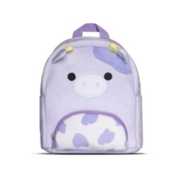 Mochila infantil Squishmallows Bubba Novelty vaca felpa lila