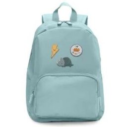 Mochila Solid Color Green + 6 Parches Autoadhesivos Nature Monneka