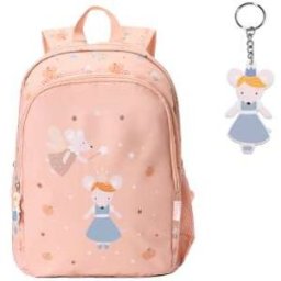Mochila Mediana Mouse Fairies + Llavero Monneka Tutete