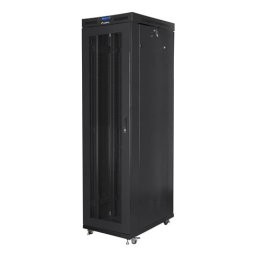 Rack independiente Lanberg FF01-8047-23BL 47U 1200kg Negro LCD Termostato Ruedas y Gestión de cables
