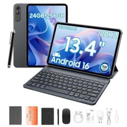 Tablet OSCAL Pad 200 WiFi + 4G 13,4" 24GB 256GB Gris con Teclado y Stylus Pen