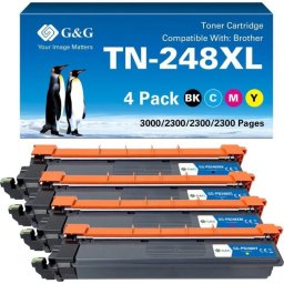 Toner G&G 21672 Compatible Brother TN-248XL Pack 4 Colores XL Alto Rendimiento