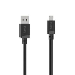 Cable USB Hama 1 m USB A a Micro-USB B USB 2.0 Negro