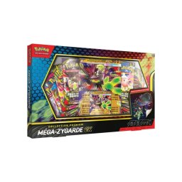 Pokémon Tcg Collection Premium Box 2026 Mega-zygarde Ex, Caja Coleccionista Con Ventana De Cartas, Diseño Con Franja Inferior Negra Y Marcado Ce