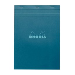 Rhodia Couleurs A4 Bloc Grapado 5x5 Mm, 80 Hojas Microperforadas, Papel Blanco 80 G, Formato 21 X 29,7 Cm, Tapas Azules Variadas (modelo Aleatorio)