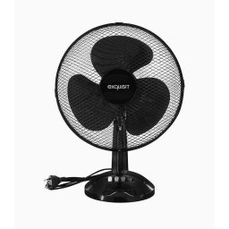 Ventilador de Sobremesa Exquisit VT 34063 sw 35W 3 Velocidades Oscilante Inclinable Negro