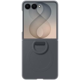 Funda para móvil Samsung Silicona Negra Magnética con anilla para Galaxy Z Flip8