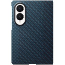 Funda para móvil Samsung Magnética Fibra de Carbono Azul para Galaxy Z Fold8