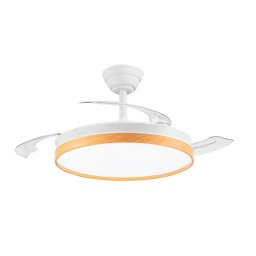 Ventilador de Techo con Luz Bilake 45W Aspas Retráctiles Ultra Silencioso con Mando
