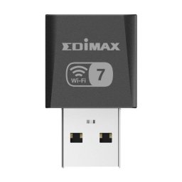 Tarjeta de red Edimax EW-7822UN7 USB 3.2 Gen1 Wi-Fi 7 Tri-Band 2880 Mbit/s negra
