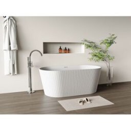 Unique Bañera exenta - 255 L - 149 x 73 x 58 cm - Blanco mate - Acrílico - COBIANA