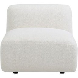 Unique Sillón en tela bouclé blanco roto DANEPI