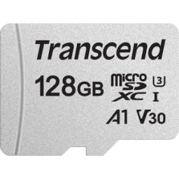 TS128GUSD300S - Tarjeta de memoria microSDXC de 128GB, Transcend 300S, clase 10