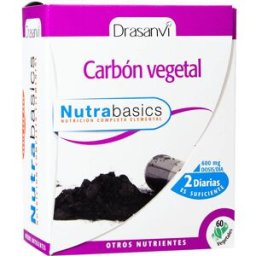 Drasanvi Keto Carbón Activado Corteza de Coco 600 mg 60 caps