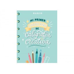 Mi primer cuaderno de caligrafia creativa rubio encuadernacion rustica 108 paginas 205x265 mm
