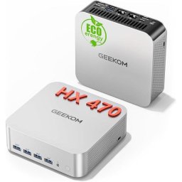 Mini PC GEEKOM A9 Max AMD Ryzen 9 HX 470 32GB 2TB SSD Radeon 890M Windows 11 Pro Dual LAN Wi-Fi 7