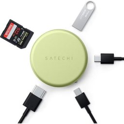 Hub USB-C Satechi OntheGo 5 Puertos HDMI SD Verde para MacBook
