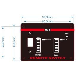 Panel de control remoto Gembird EG-PWC-PSWRC-01 alámbrico para inversores