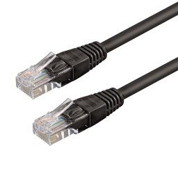 Cable de red WP Cat6 U/UTP RJ45 2 metros Negro