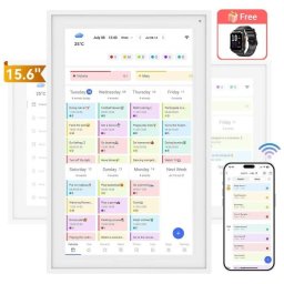 Calendario familiar digital TABWEE P15 pantalla táctil 15,6" con sincronización y lista de tareas