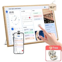 Calendario Inteligente Blackview NEST 10 10.1" Táctil IPS WiFi 6 32GB Diseño Madera