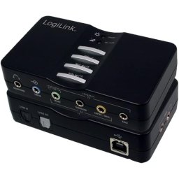 LogiLink UA0099 Tarjeta de Sonido Sound Box 7.1 de 8 Canales USB