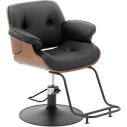 physa Sillón de peluquería con reposapiés - 470 - 570 mm - 200 kg - negro 10040627