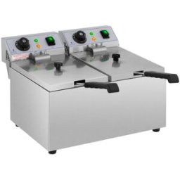 Royal Catering Freidora eléctrica - 2 x 8 litros - 230 V 10011143