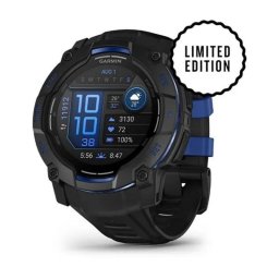 Garmin Instinct 3 Bluetooth GPS 45mm AMOLED Negro Azul Resistencia al Agua 10ATM SpO2 Pulsómetro