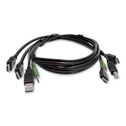 Cable KVM StarTech HDMI Doble 1,8 m USB 2.0 Audio 3.5 mm Universalmente Compatible