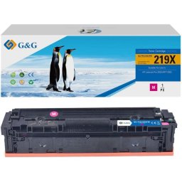 Cartucho de Tóner G&G Compatible HP 219X Magenta 2500 Páginas