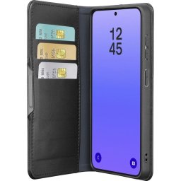 Funda para móvil Cellularline Book Agenda 2 Folio Piel Negra con RFID para Galaxy A37