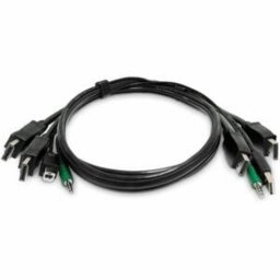 Cable KVM StarTech Double DisplayPort 1,8 m USB Audio