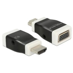 Cambiador de género para cables DeLOCK HDMI-A a VGA Negro/Blanco