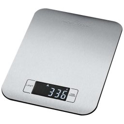 Proficook KW 1061 - Báscula de cocina digital, 5 kg pasos 1 g, función tara, acero inoxidable