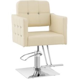 physa Sillón de peluquería Cottam con reposapiés - altura del asiento 49 - 63 cm - 150 kg - beis 10040865