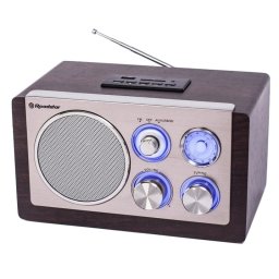 Roadstar Wooden Radio Analógica FM/MW Madera/Plata