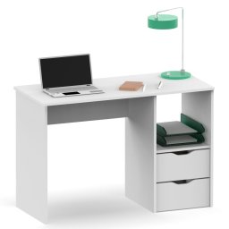 Briebe Bri-1005 Escritorio con Cajones para Ordenador 76x115x50cm Blanco