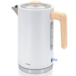 Hervidor Briebe KT1165WHT Acero Inoxidable 1,7 L Blanco Ebullición Rápida