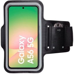 Brazalete deportivo CoverKingz Samsung Galaxy A56 textil negro