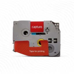 Cinta de etiquetas Capture CA-TZE315 negro sobre blanco 8 m x 0,6 cm plástico