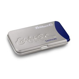 Pluma estilográfica Pelikan 339630 Azul Plata 6 piezas