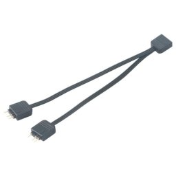 Cable Splitter Addressable RGB Akasa AK-CBLD08-12BK 0,12 m Negro