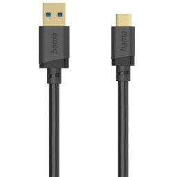 Cable USB Hama 0,25 m USB A a USB C 3.2 Gen 1 5 Gbit/s Negro