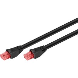 Cable de red Goobay 55435 30 m Cat6 U/UTP RJ-45 Negro