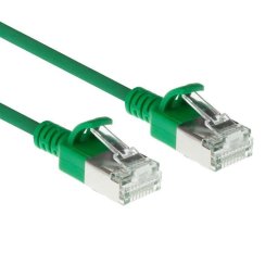 Cable de red ACT CAT6A Slimline S/FTP LSZH 7 m Verde