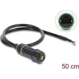 Cable de red Delock 87181 CAT6 IP68 50 cm extremos abiertos