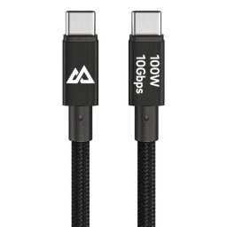 Cable USB-C Black Rock 1,2 m USB 3.2 Gen 1 100 W Negro
